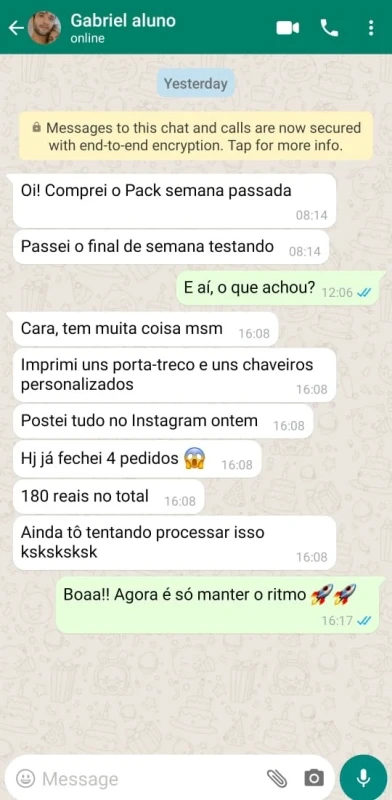 WhatsApp testimonial screenshot 11